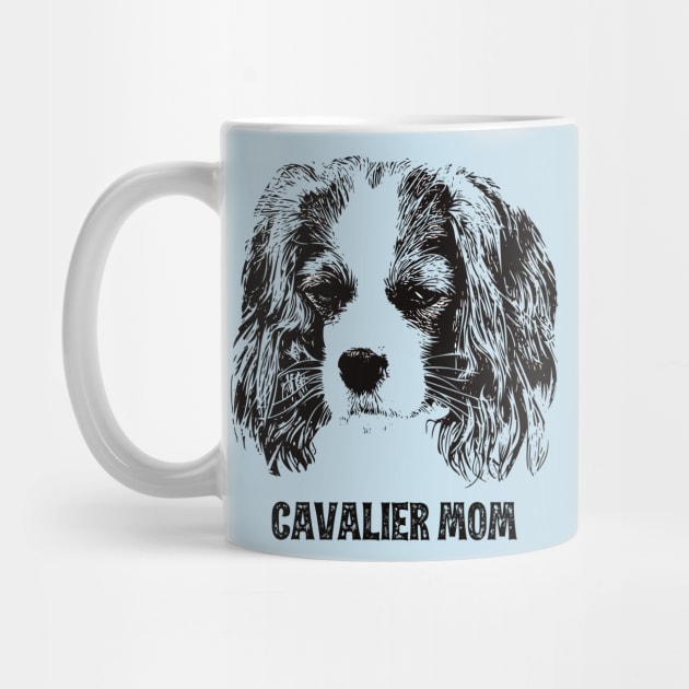 Cavalier Mom - Cavalier King Charles Spaniel Mom by DoggyStyles